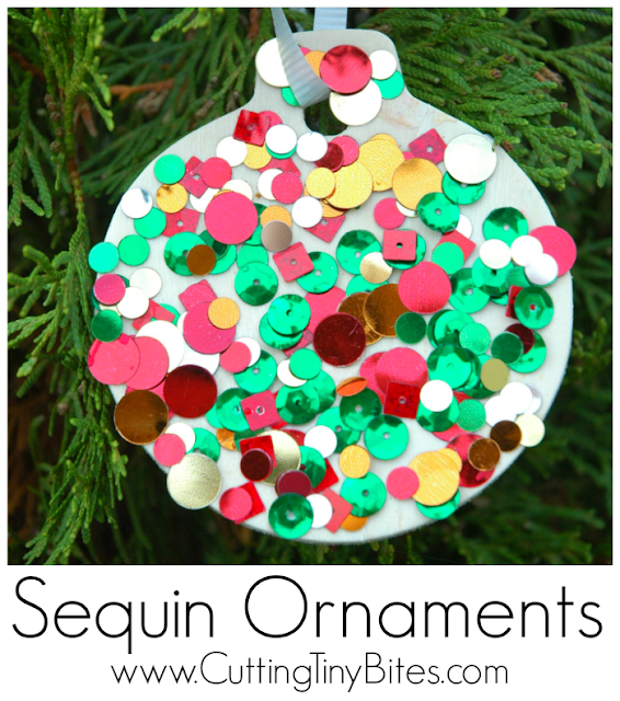 Sequin Ornaments  What Can We Do With Paper And Glue